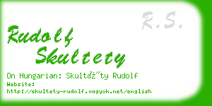 rudolf skultety business card